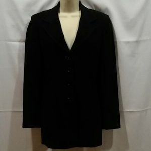 VTG BEBE Black Women's Career Jackey Blazer SZ 4