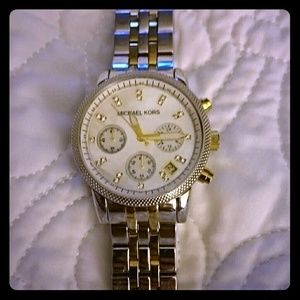Michael Kors watch gold and silver