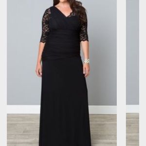 Kiyonna Sioree Evening Gown in Black