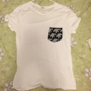 Palm Tree Print Brandy Tee