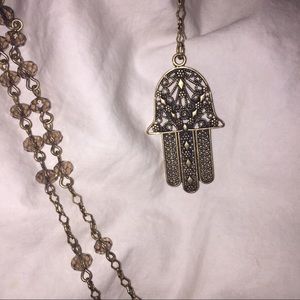 hamsa hand necklace