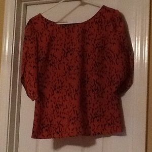 Buttons Animal Print Shirt with Open Back