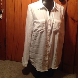 White sheer Forever21 button down