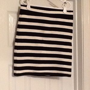 Forever 21 Striped Stretch Mini Skirt