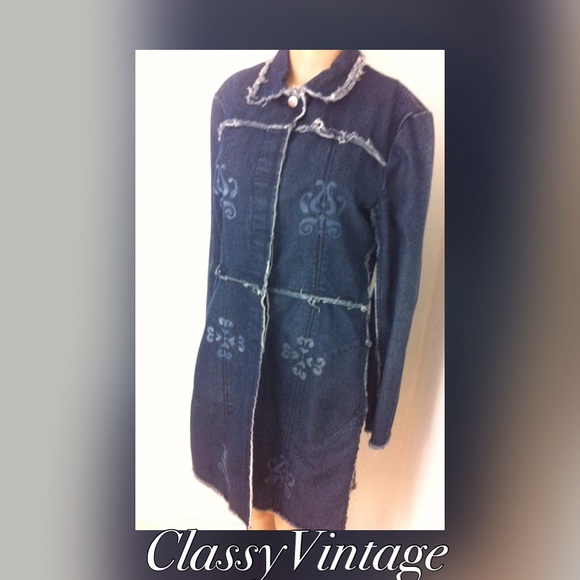 Rave 4 Real Jackets & Blazers - Fun knee length denim jacket.