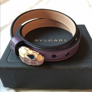 Purple Bvlgari Serpenti Wrap Bracelet