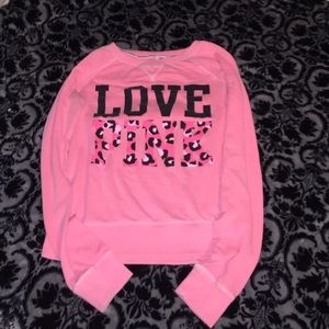 PINK cheetah sweater
