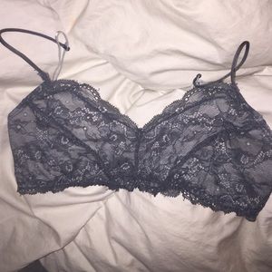 grey lace bralette