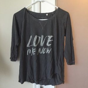 Love/Hate gray top