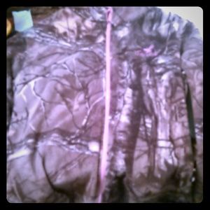 Camo zip up sweater
