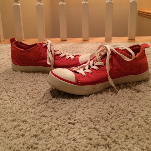 Red, ugg tennis shoes