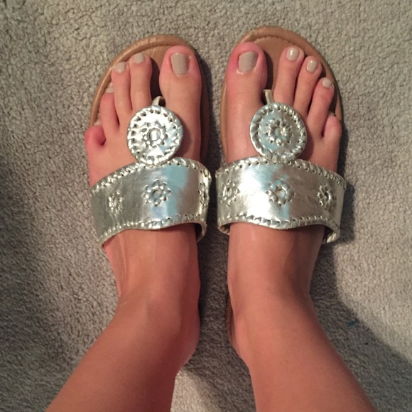 Silver hot cakes sandals