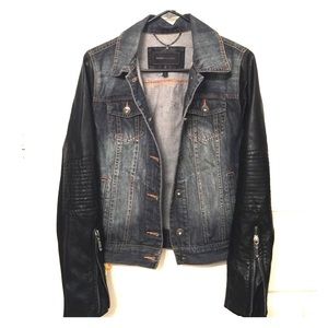 BCBG Max Azria Moto Jean Jacket