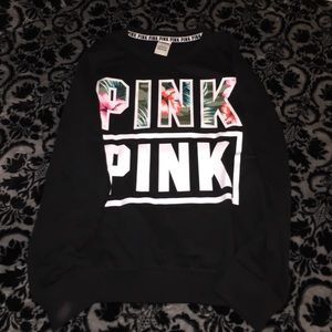 NWOT PINK floral sweatshirt