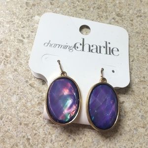 ❌ SOLD ❌ NWT Purple iridescent earrings