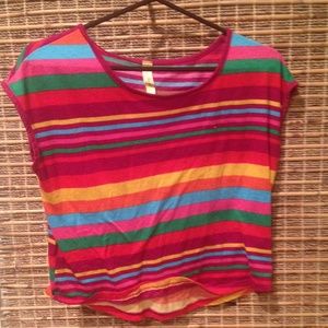 Girls striped crop top