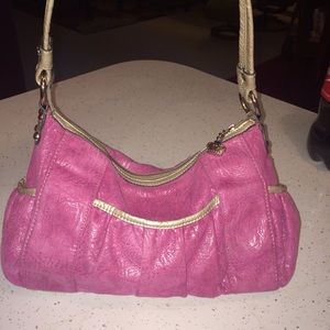 Kathy Van Zeeland pink bag