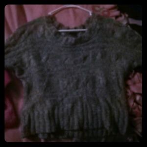 Cute gray sweater.