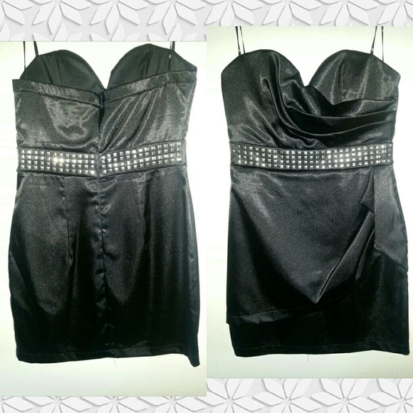 Black mini dress