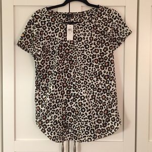 Leopard print Ann Taylor top- never worn!
