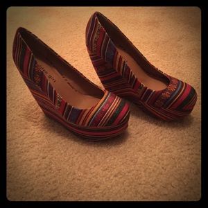 Madden Girl Craftty Printed Wedge Pump