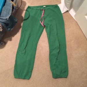 Green sweatpants