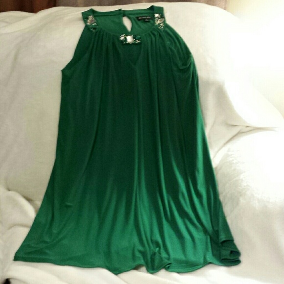 Scarlett nite green bejewled dress. Worn twice.