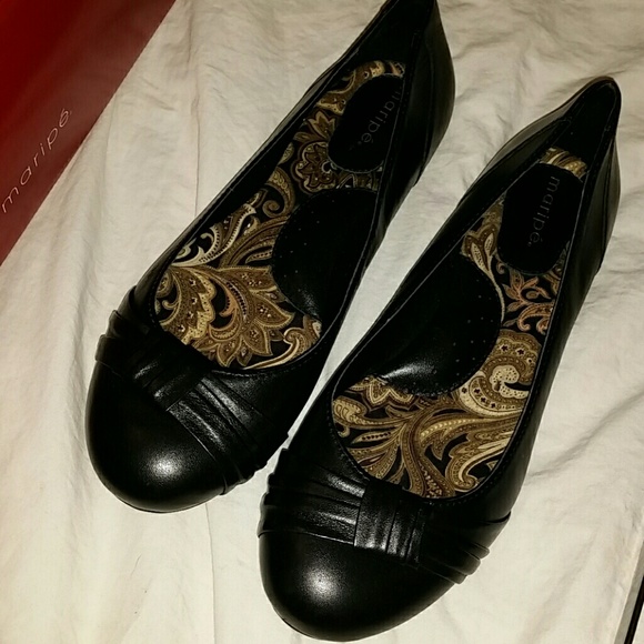 Maripe black flats - Pamela
