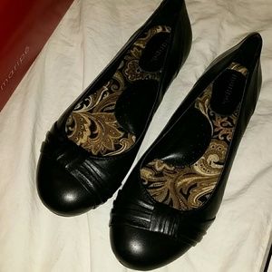 Maripe black flats - Pamela
