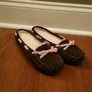LL Bean brown slippers NWOT