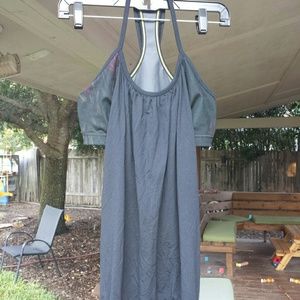 Lululemon Black Floral No Limits Tank