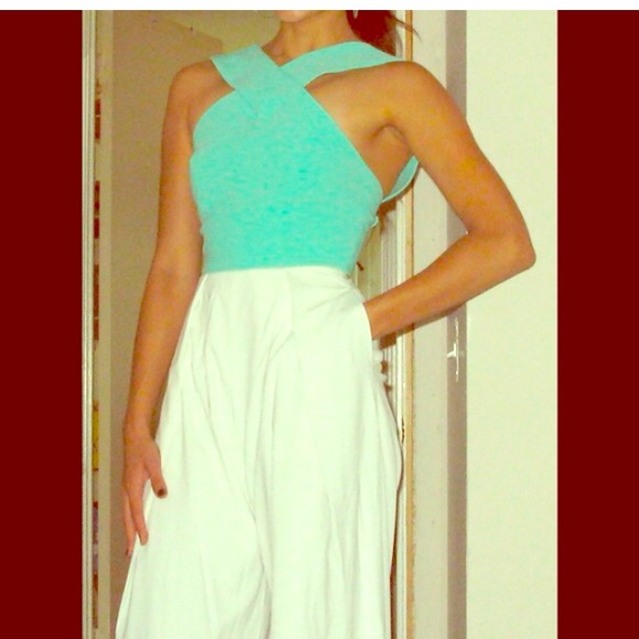aq aq white jumpsuit