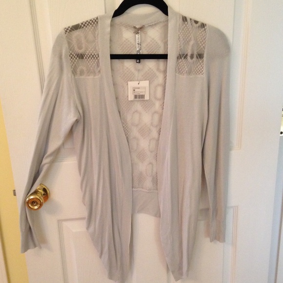 Amazing slate color cardi purchased in Italy! Nwt - Picture 1 of 3