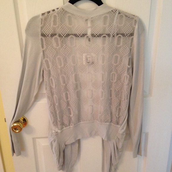 Amazing slate color cardi purchased in Italy! Nwt - Picture 2 of 3