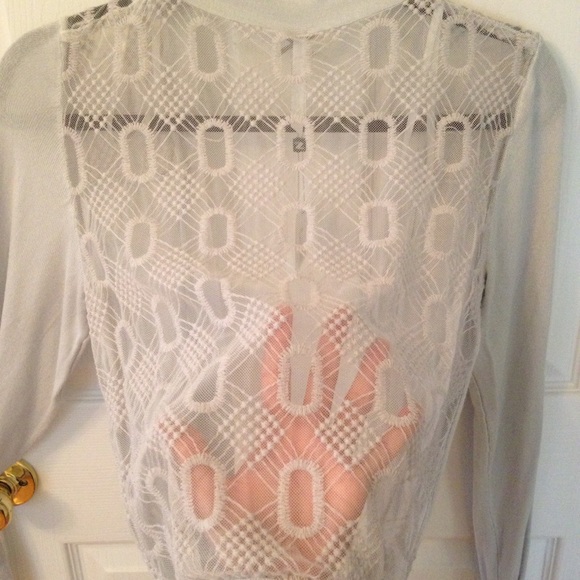 Amazing slate color cardi purchased in Italy! Nwt - Picture 3 of 3