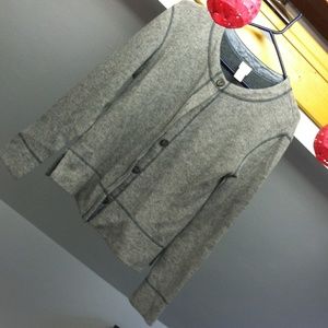 Grey wool J. Jill cardigan