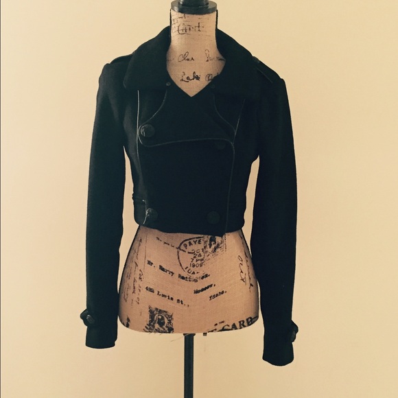 Bebe Military Style Pea Coat