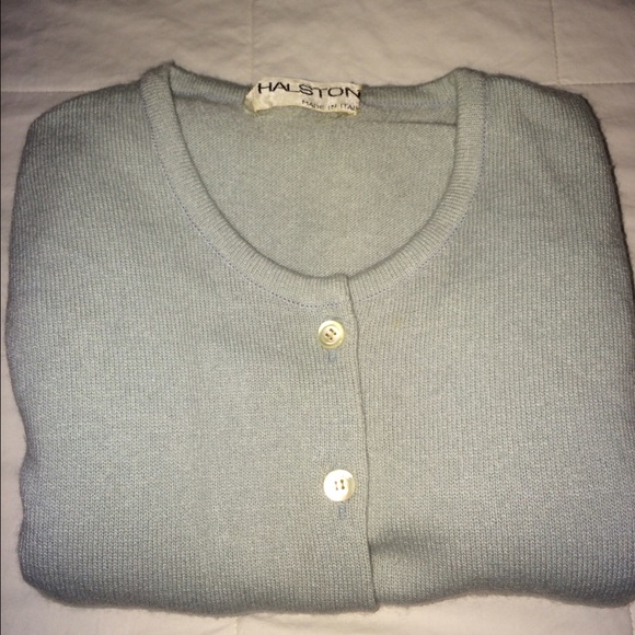 Vintage Dresses & Skirts - Vintage Halston💙 1970's cashmere dress w/cardigan