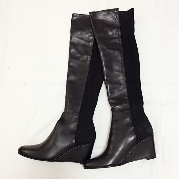 Authentic Stuart Weitzman Demiwedge Over Knee Boot
