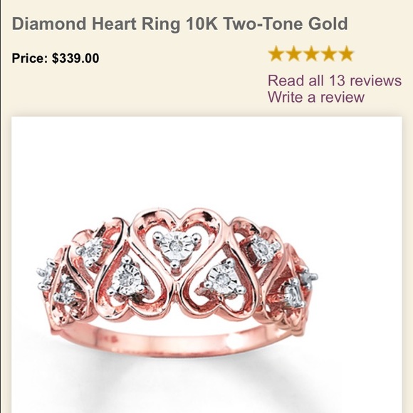 Kay Jewelers heart ring