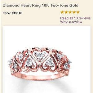 Kay Jewelers heart ring