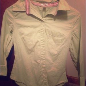 Green Old Navy Button-Up
