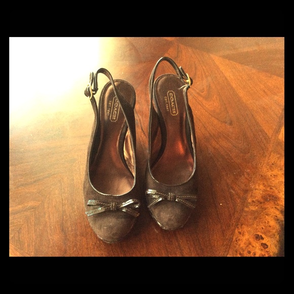 Coach wedge shoes - Picture 1 of 3