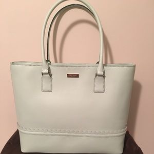 Kate Spade Malena Lilac Road Large Leather Tote