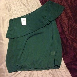 Off the shoulder sheer top