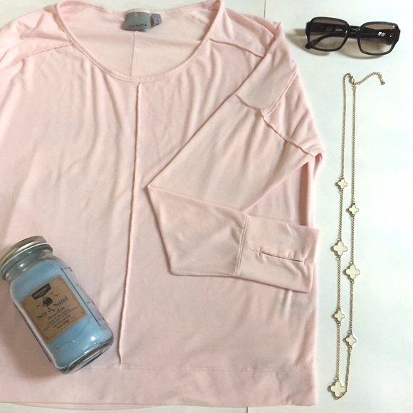 ON HOLD Athleta Light Pink Soft Top Sz. Medium