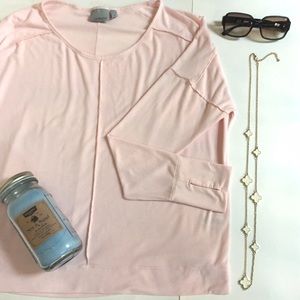 ON HOLD Athleta Light Pink Soft Top Sz. Medium