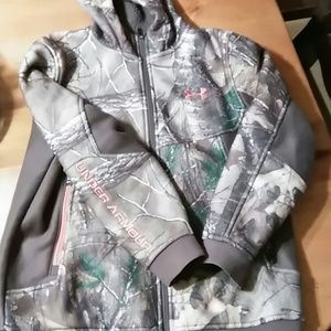 Youth Medium UA Storm Camo Jacket