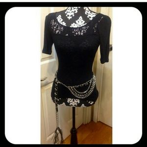 Guess gorgeous adjustable chain belt