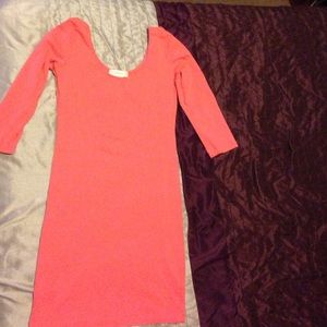 Pink mini dress
